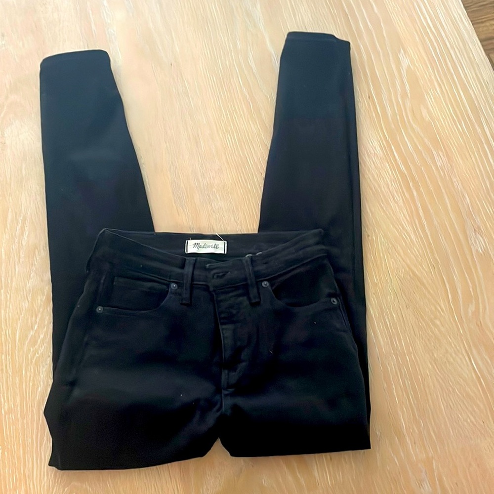 Madewell black skinny jeans